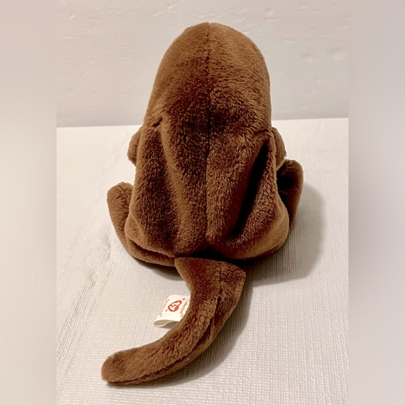 NWT TY Beanie Baby - SEAWEED the Otter Stuffed Toy (6 inch) Brown W/ Tags 1995 - Picture 4 of 13